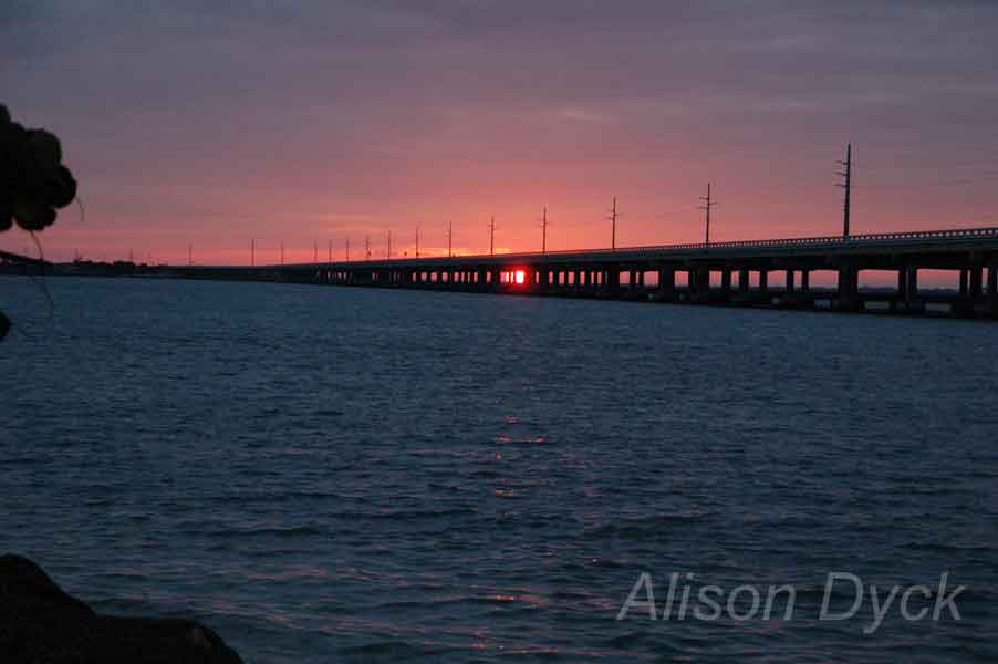 Bahia Honda bridge sunset